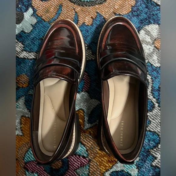 Gianni Bini Brown and Black Loafers - Picture 2 of 5